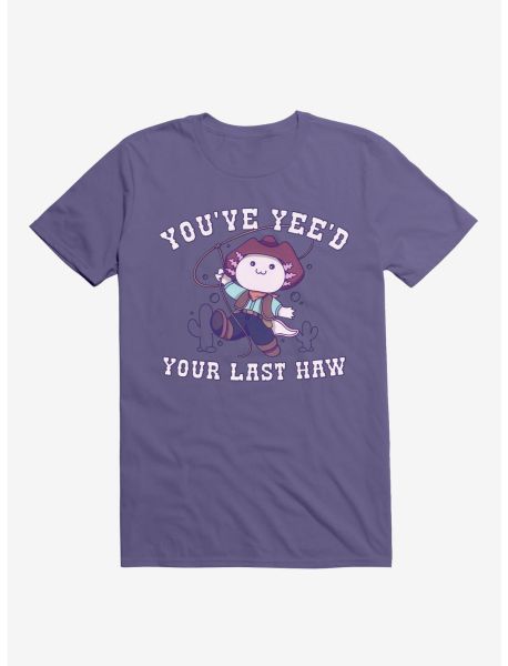 Guys Axolotl Yee'd Last Haw T-Shirt Graphic Tees