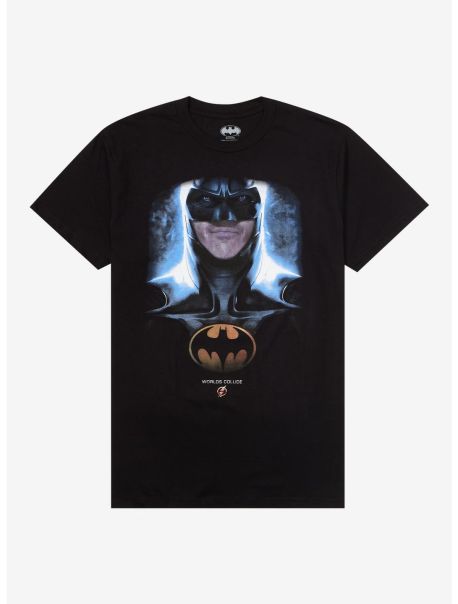 Graphic Tees Guys Dc Comics The Flash Batman Portrait T-Shirt