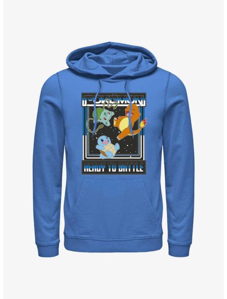 Pokemon Ready To Battle Squirtle, Bulbasaur, And Charmander Hoodie Hoodies Guys