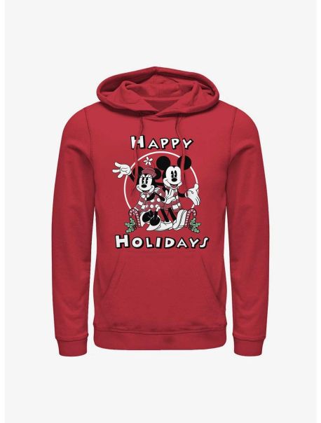 Hoodies Guys Disney Mickey Mouse Mickey & Minnie Holiday Hoodie