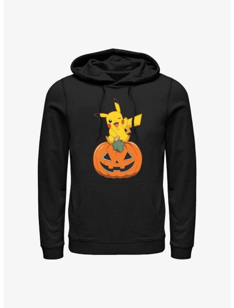 Guys Pokemon Pikachu Pumpkin Hoodie Hoodies