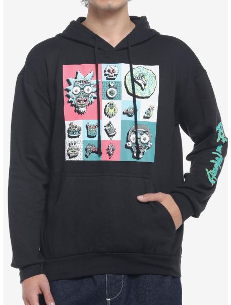 Rick And Morty Collage Hoodie Guys Hoodies