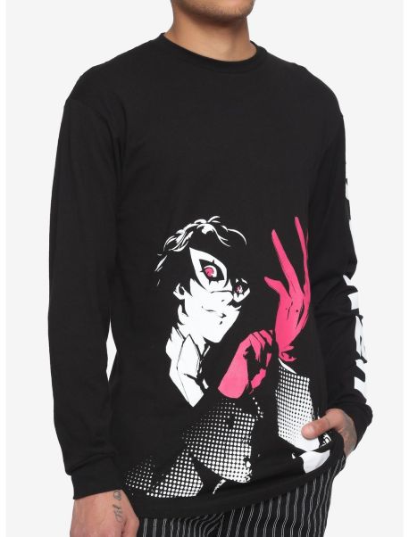 Guys Long Sleeves Persona 5 Joker Long-Sleeve T-Shirt