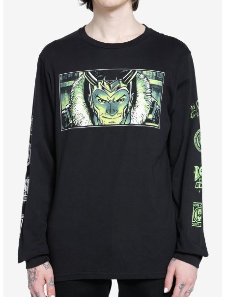 Long Sleeves Marvel Loki: Agent Of Asgard Icons Long-Sleeve T-Shirt Guys