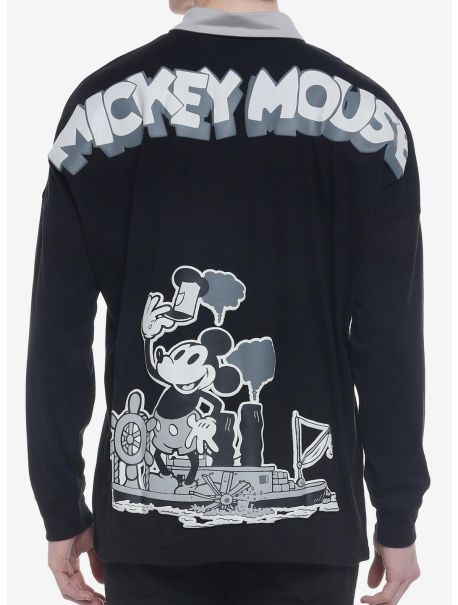 Long Sleeves Our Universe Disney100 Mickey Mouse Steamboat Willie Athletic Jersey Guys