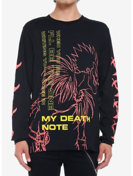 Death Note Ryuk Apple Core Long-Sleeve T-Shirt Long Sleeves Guys