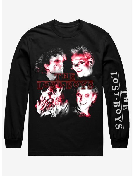Guys Long Sleeves The Lost Boys Vampire Collage Long-Sleeve T-Shirt