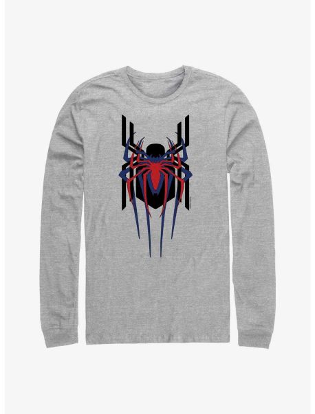 Marvel Spider-Man Spiders Stacked Long-Sleeve T-Shirt Guys Long Sleeves