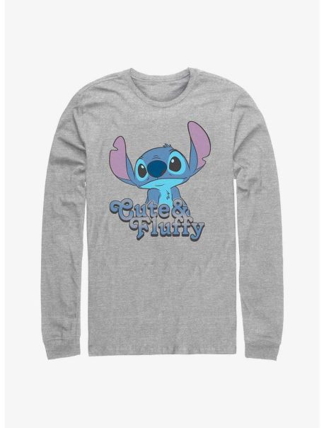 Disney Lilo & Stitch Fluffy Stitch Long Sleeve T-Shirt Long Sleeves Guys