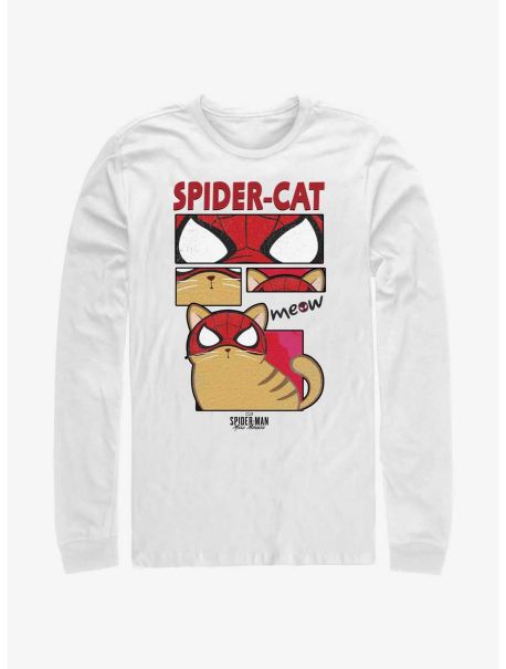 Guys Marvel Spider-Man: Across The Spider-Verse Spider-Cat Long-Sleeve T-Shirt Long Sleeves