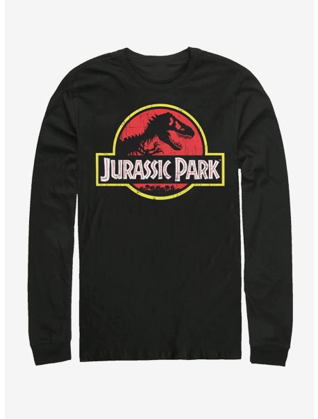 Guys Jurassic Park Long-Sleeve T-Shirt Long Sleeves