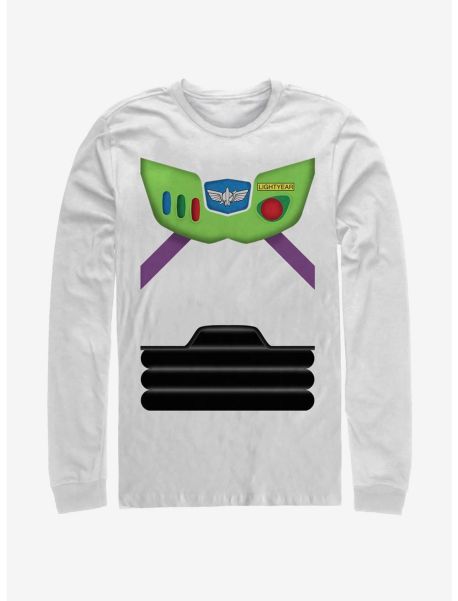 Guys Long Sleeves Disney Pixar Toy Story Buzz Suit Long-Sleeve T-Shirt