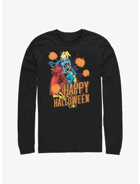 Long Sleeves Marvel Ghost Rider Happy Halloween Long-Sleeve T-Shirt Guys