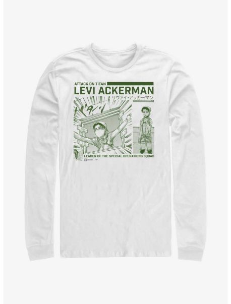 Long Sleeves Attack On Titan Special Operations Squad Levi Ackerman Long-Sleeve T-Shirt Guys