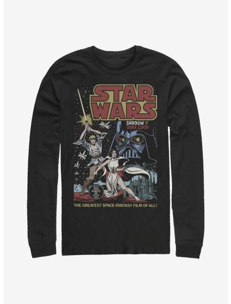 Long Sleeves Star Wars Great Space Fantasy Long-Sleeve T-Shirt Guys