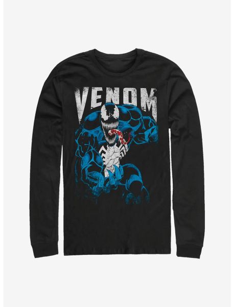 Marvel Venom Grunge Long-Sleeve T-Shirt Long Sleeves Guys