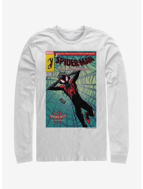 Guys Long Sleeves Marvel Spider-Man Music Time Long-Sleeve T-Shirt
