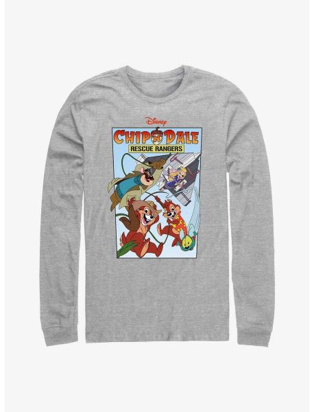Long Sleeves Disney Chip 'N Dale: Rescue Rangers Cover Long-Sleeve T-Shirt Guys