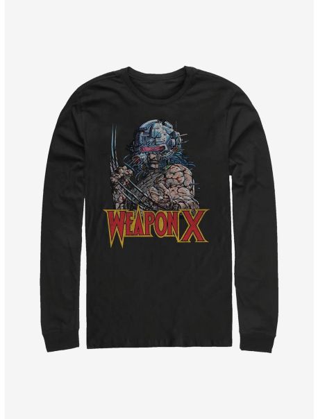 Marvel Wolverine Weapon X Long-Sleeve T-Shirt Guys Long Sleeves