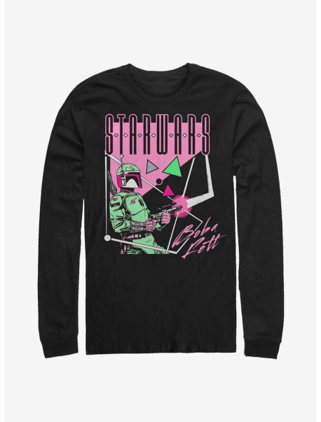 Guys Long Sleeves Star Wars Bubblegum Fett Long-Sleeve T-Shirt