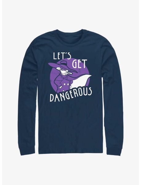 Long Sleeves Disney Darkwing Duck Get Dangerous Long Sleeve T-Shirt Guys