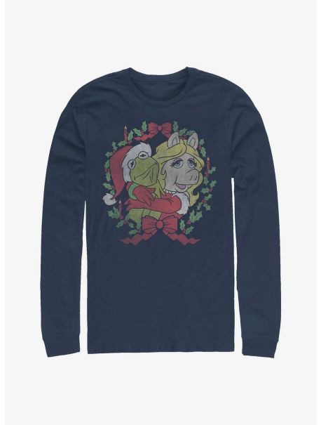 Disney The Muppets Kermy And Piggy Christmas Long-Sleeve T-Shirt Long Sleeves Guys