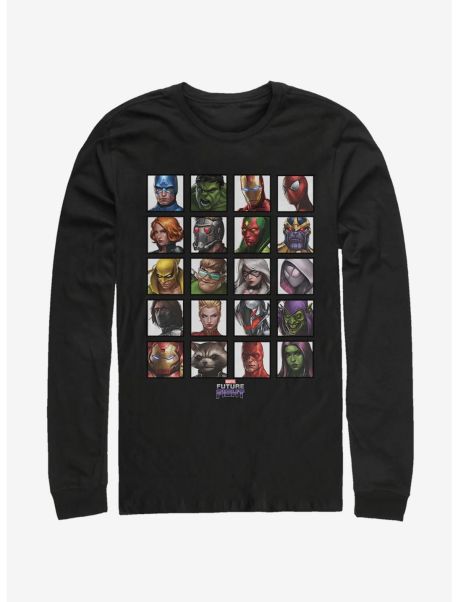 Marvel All Characters Long-Sleeve T-Shirt Guys Long Sleeves