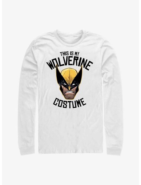 Guys Long Sleeves Marvel Wolverine This Is My Costume Long-Sleeve T-Shirt