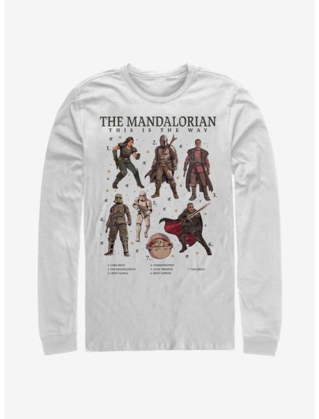 Star Wars The Mandalorian This Is The Way Textbook Long-Sleeve T-Shirt Guys Long Sleeves
