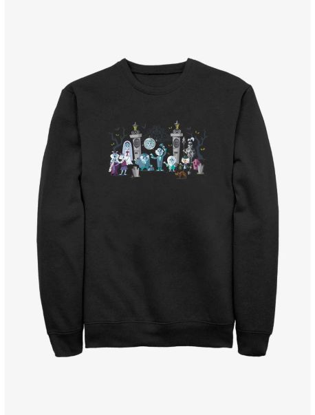 Disney Haunted Mansion Entrance Lineup Sweatshirt Guys Sweatshirts