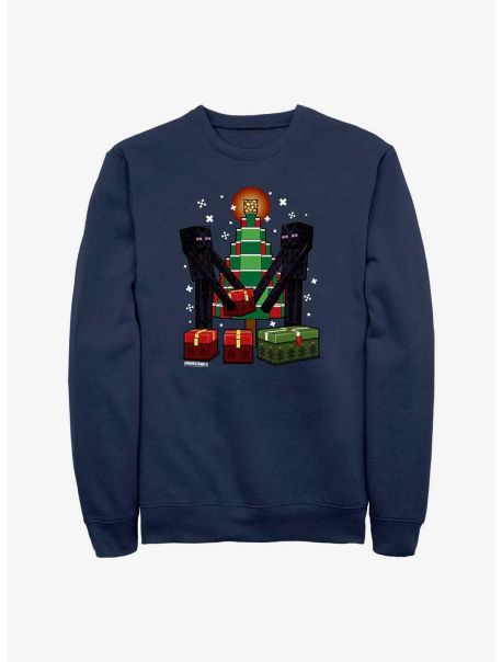 Guys Minecraft Enderman Gift Exchange Sweatshirt Sweatshirts