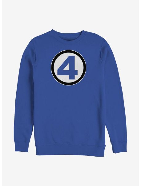 Guys Sweatshirts Marvel Fantastic Four Classic Costume Crew Sweatshirt