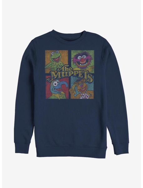 Sweatshirts Guys Disney The Muppets Muppet Square Crew Sweatshirt