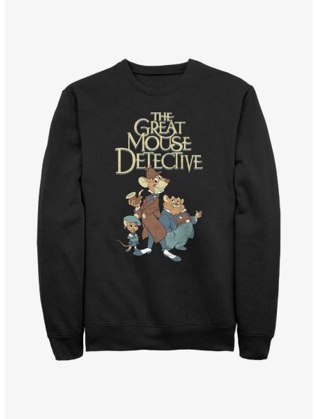 Guys Disney The Great Mouse Detective Mousey Trio Sweatshirt Sweatshirts