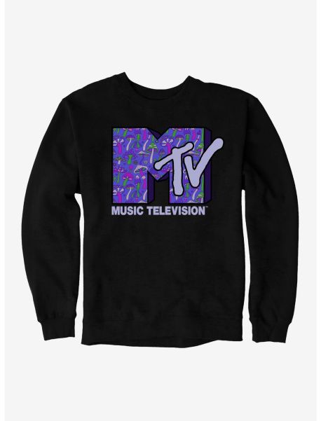 Guys Sweatshirts Mtv Mushrooms Logo Sweatshirt