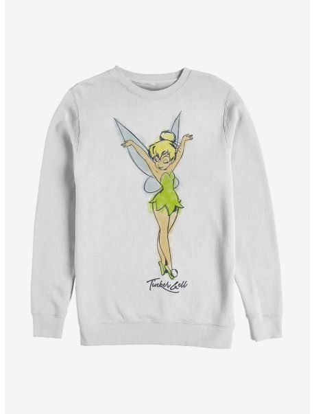 Guys Sweatshirts Disney Tink Watercolor Crew Sweatshirt
