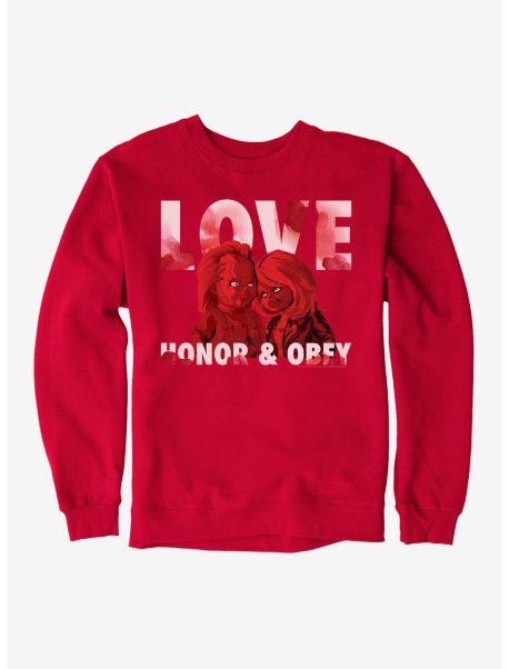 Chucky Love, Honor & Obey Sweatshirt Guys Sweatshirts