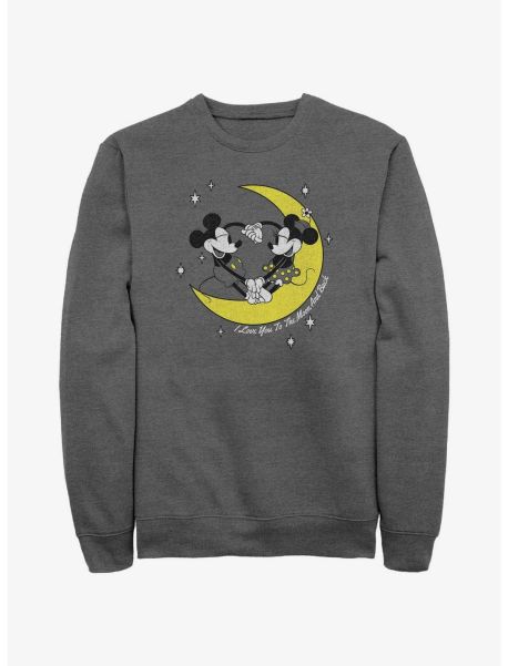 Guys Sweatshirts Disney Mickey Mouse I Love You To The Moon And Back Sweatshirt