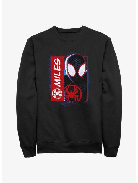 Sweatshirts Marvel Spider-Man Miles Morales Simple Comic Sweatshirt Guys