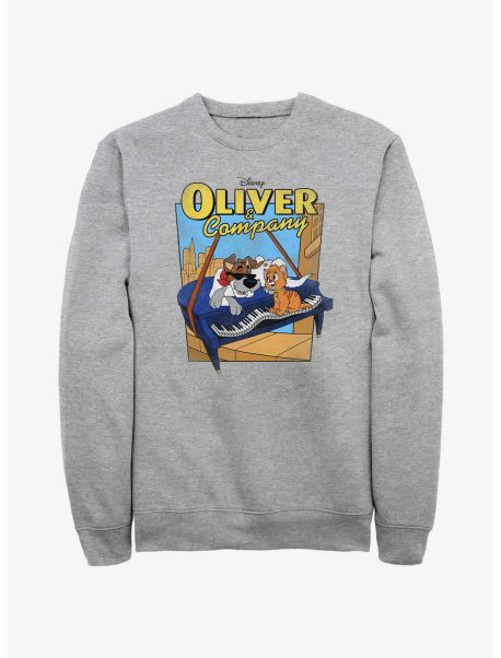Guys Sweatshirts Disney Oliver & Company Piano Sweatshirt