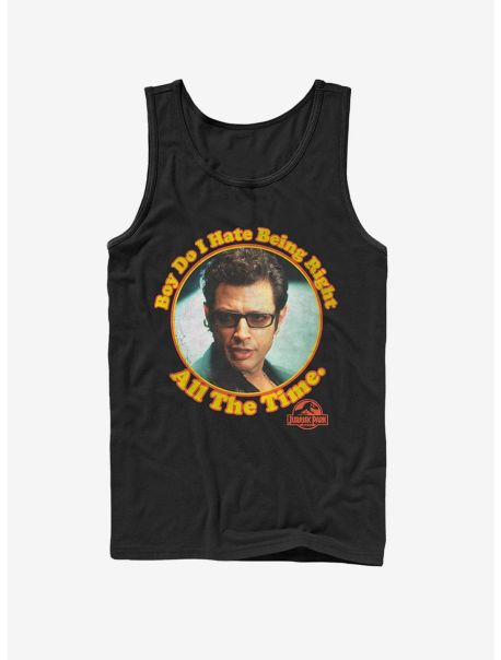 Tank Tops Guys Dr. Malcolm Right All The Time Tank