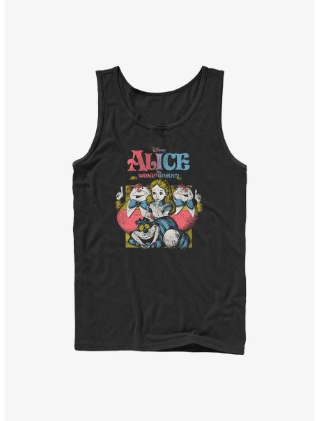 Guys Disney Alice In Wonderland Vintage Alice Tank Tank Tops