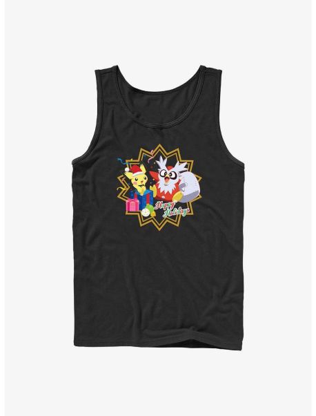 Tank Tops Guys Pokemon Pichu And Delibird Holiday Party Tank