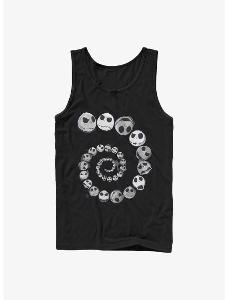 Guys Disney The Nightmare Before Christmas Jack Emotions Spiral Tank Tank Tops