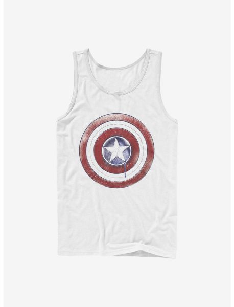 Marvel The Falcon And The Winter Soldier Paint Shield Tank Tank Tops Guys