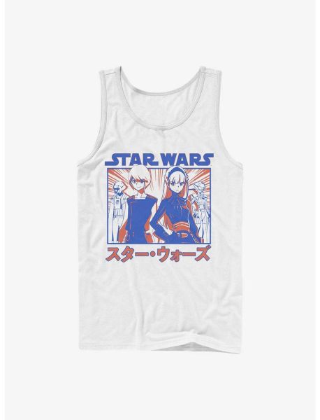 Guys Star Wars: Visions The Twins Anime Tank Top Tank Tops