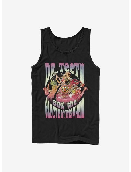 Disney The Muppets Dr. Teeth Band Tank Tank Tops Guys