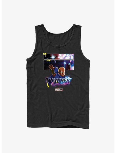 Marvel What If...? I Am The Watcher Panels Tank Guys Tank Tops