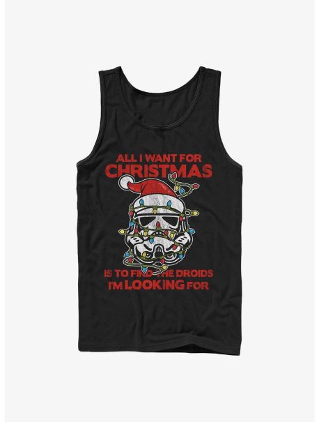 Guys Star Wars Christmas Trooper Tank Tank Tops