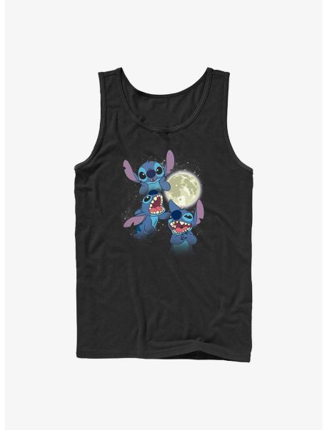 Tank Tops Disney Lilo & Stitch Three Stitch Moon Tank Guys